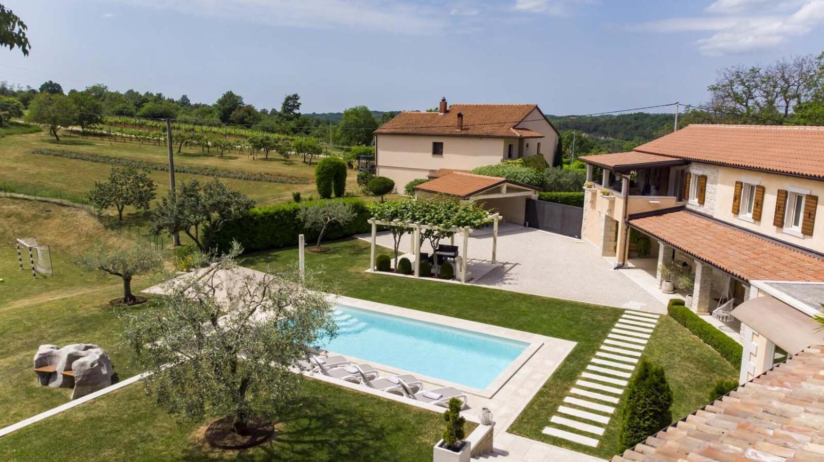 Villa Viscum In Central Istria For 8 Persons With Large Garden - Pet Friendly Pazin Esterno foto